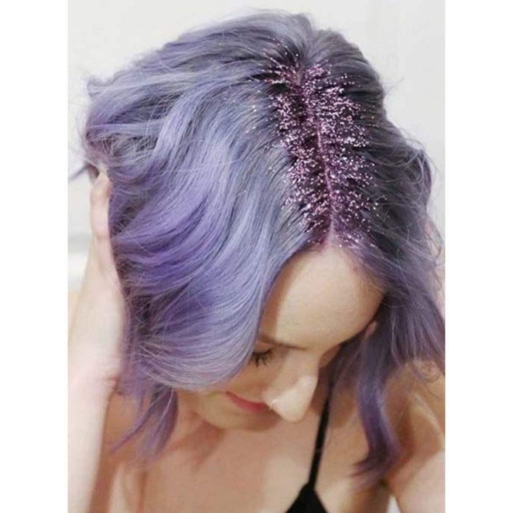 Purple Glitter For Hair