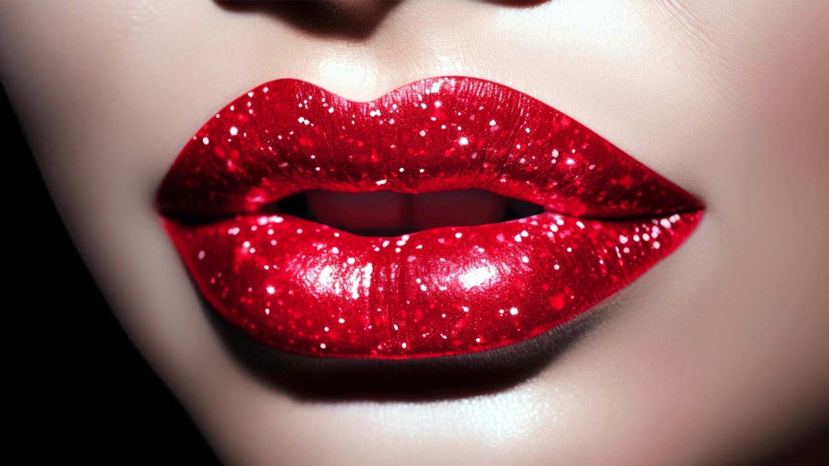 Red Glitter Lipstick Looks You'll Love