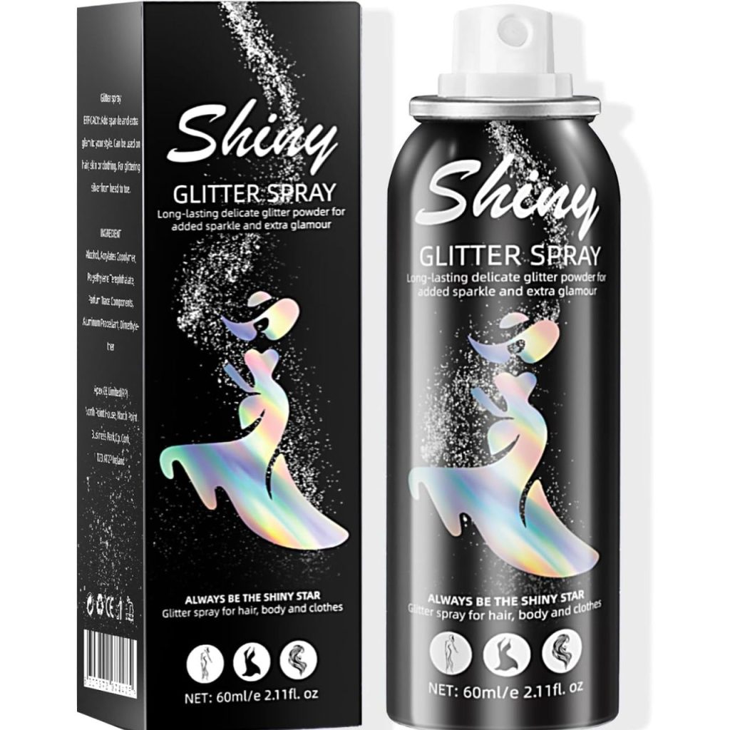 Silver Shiny Glitter For Hair net wt. 60ml 2.11 fl. oz