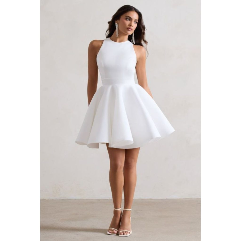 White graduation dresses